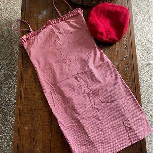 Vintage Ralph Lauren Red Gingham Cotton Dress